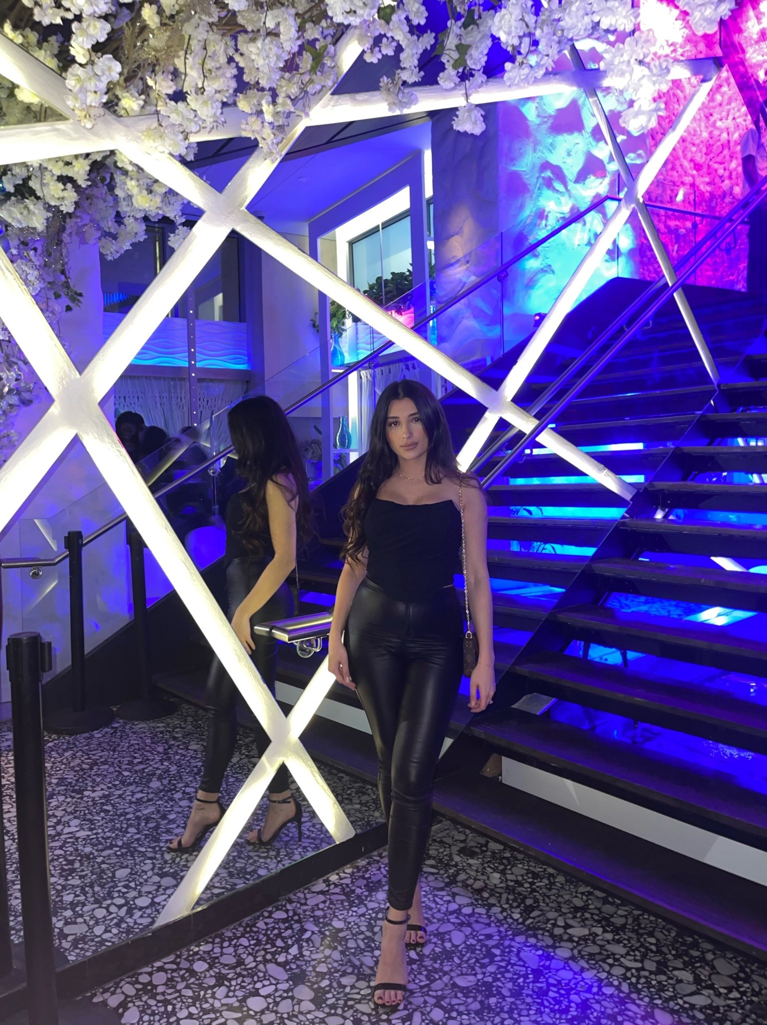 Night-out vibe ✨ Linking my faux-leather pants, heels, and the bodysuit I always grab for dinners + events. 

#LTKOver40 #LTKgrwm #LTKCyberWeek