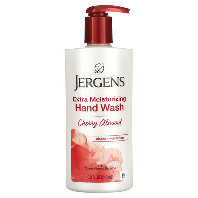 Jergens, Extra Moisturizing Hand Wash, Cherry Almond, 8.3 fl oz (245 ml) | iHerb