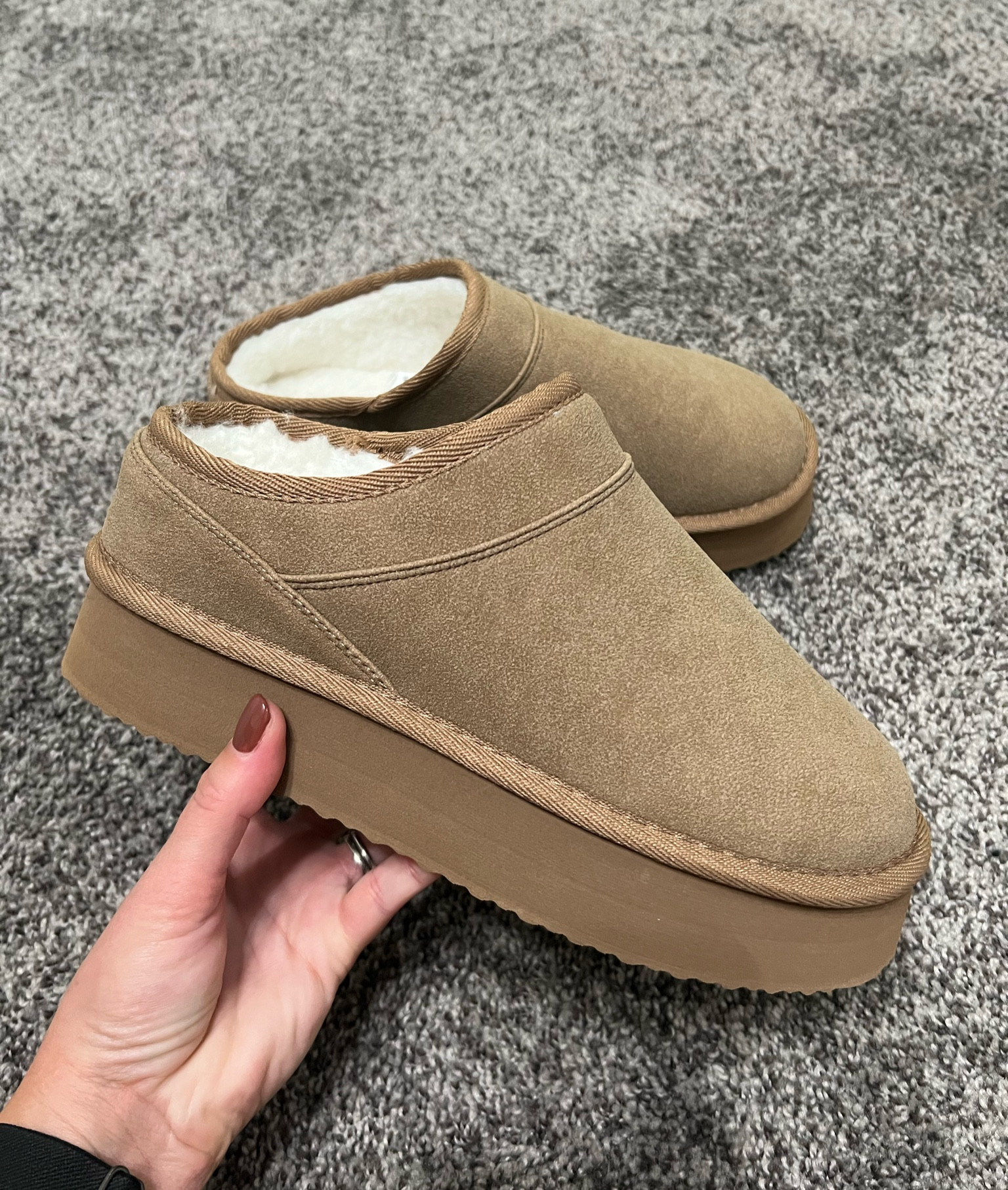 The cutest platform slipper booties! Only $40 and runs TTS 🫶🏻

#LTKSeasonal #LTKsalealert #LTKfindsunder50