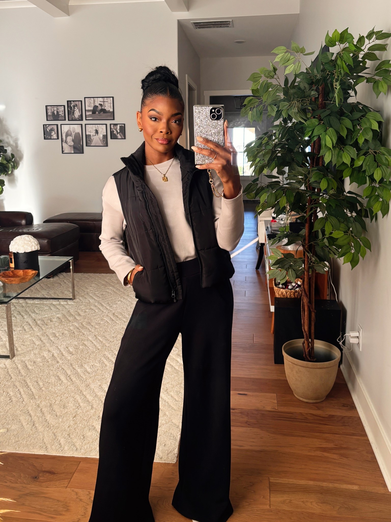 Fall uniform ☕️
Wearing my favorite Spanx AirEssentials top + wide leg pants — the softest set ever — layered with this Amazon puffer vest for an easy, elevated look.
Linked everything on LTK 💫

#LTKActive #LTKSeasonal #LTKPetite