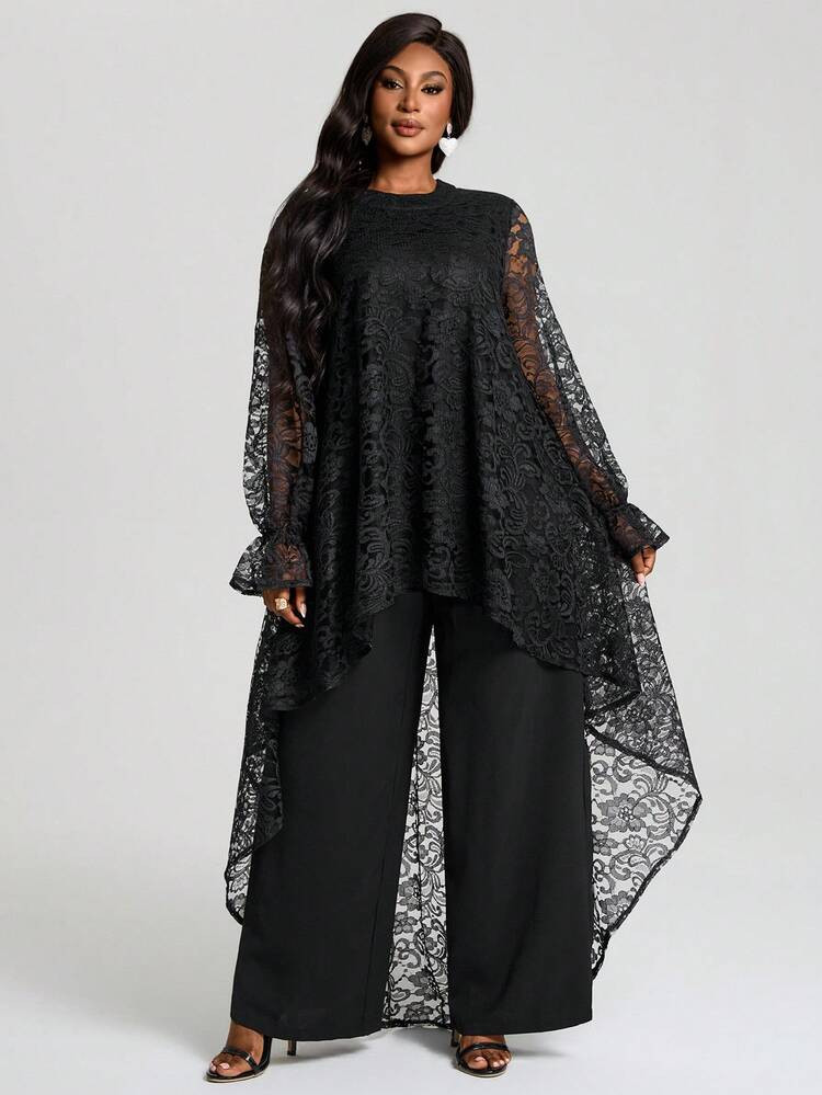 Elegant top/trousers | SHEIN