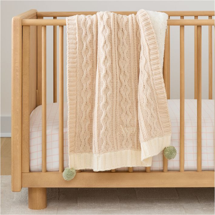 Cozy Cable Knit Baby Blanket | West Elm (US)