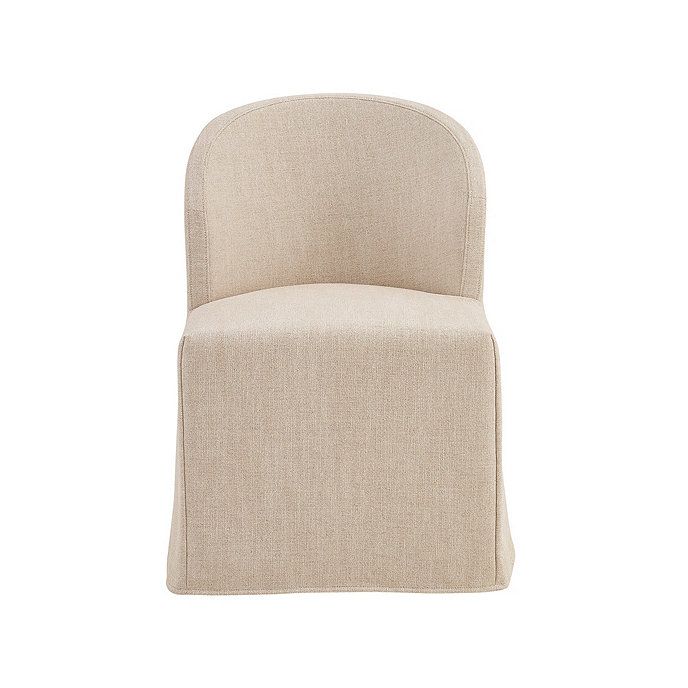 Pearce Slipcovered Round Back Parsons Dining Chair | Ballard Designs, Inc.