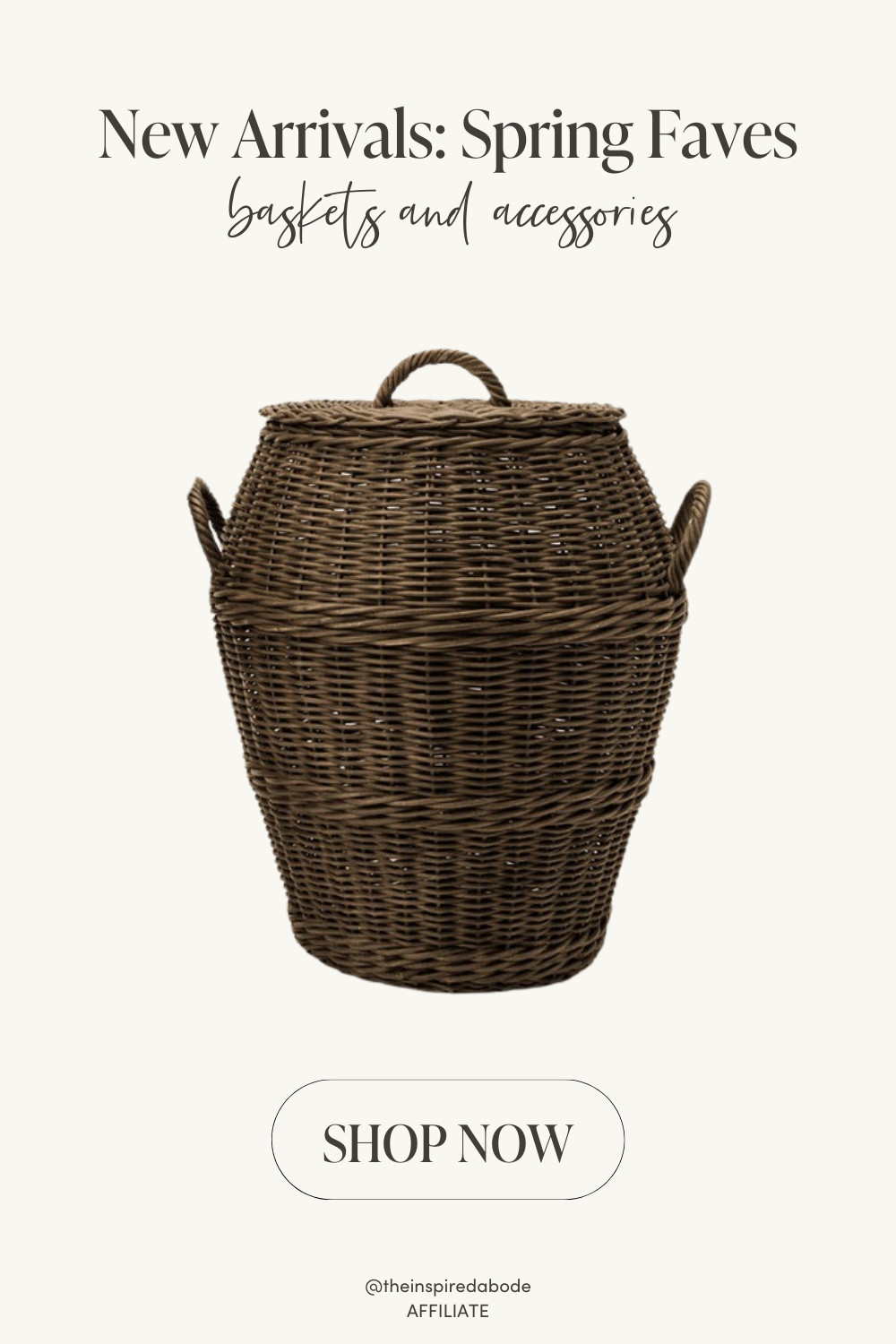 A classic wicker basket with a lid that keeps everyday clutter beautifully contained. Ideal for blankets, toys, or entryway storage while still adding warmth and texture to your space. 

 #LTKSeasonal #LTKHome