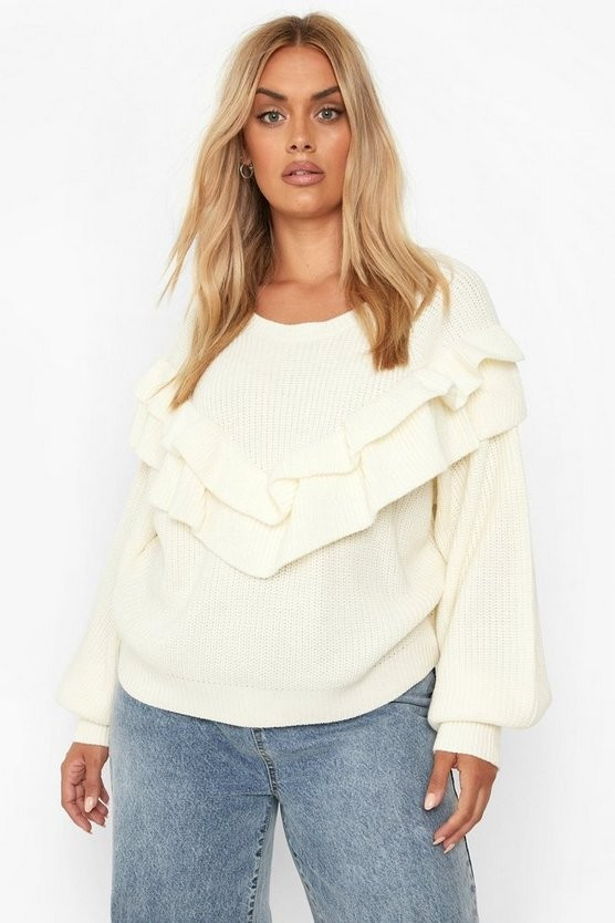 Plus Ruffle Detail Jumper | Boohoo.com (US & CA)