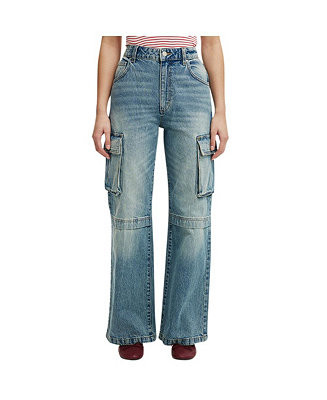 COTTON ON Women's Curvy Cargo Wide Jean - Macy's | Macy's