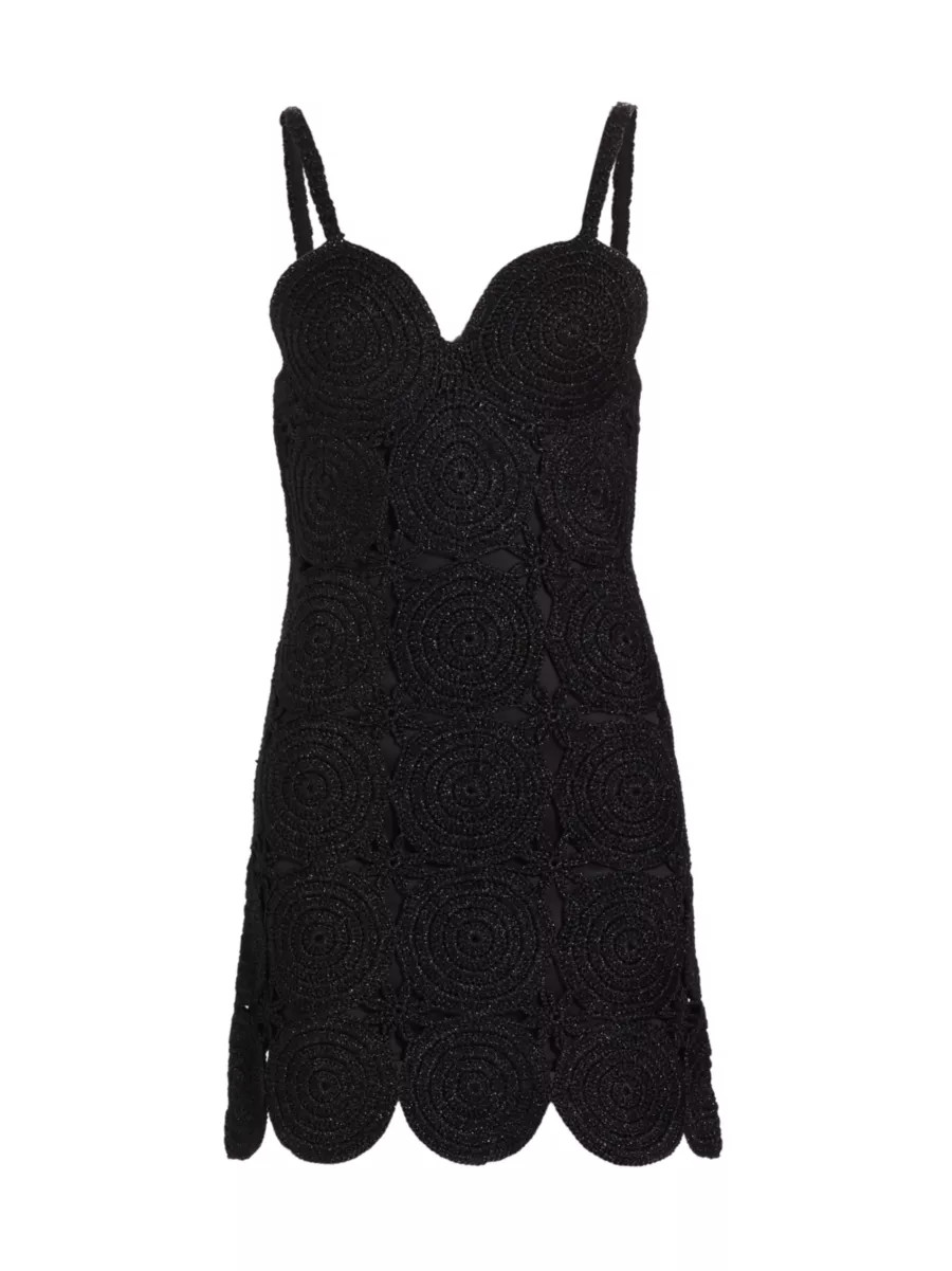 Crochet Sleeveless Minidress | Saks Fifth Avenue