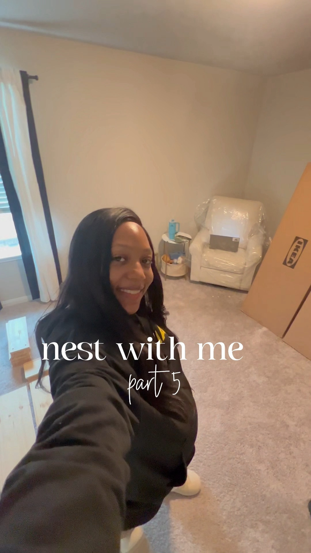 Nest with Me - Part 5 | Now this dressed definitely took the longest to build, but was completely worth it! We got everything from: 

@ikea Hemnes 8 Drawer Dresser
@amazon Peaha 15 Pack Acrylic Dresser Knobs

Are y’all ready for the nursery reveal? 👀

#LTKfamily #LTKbaby