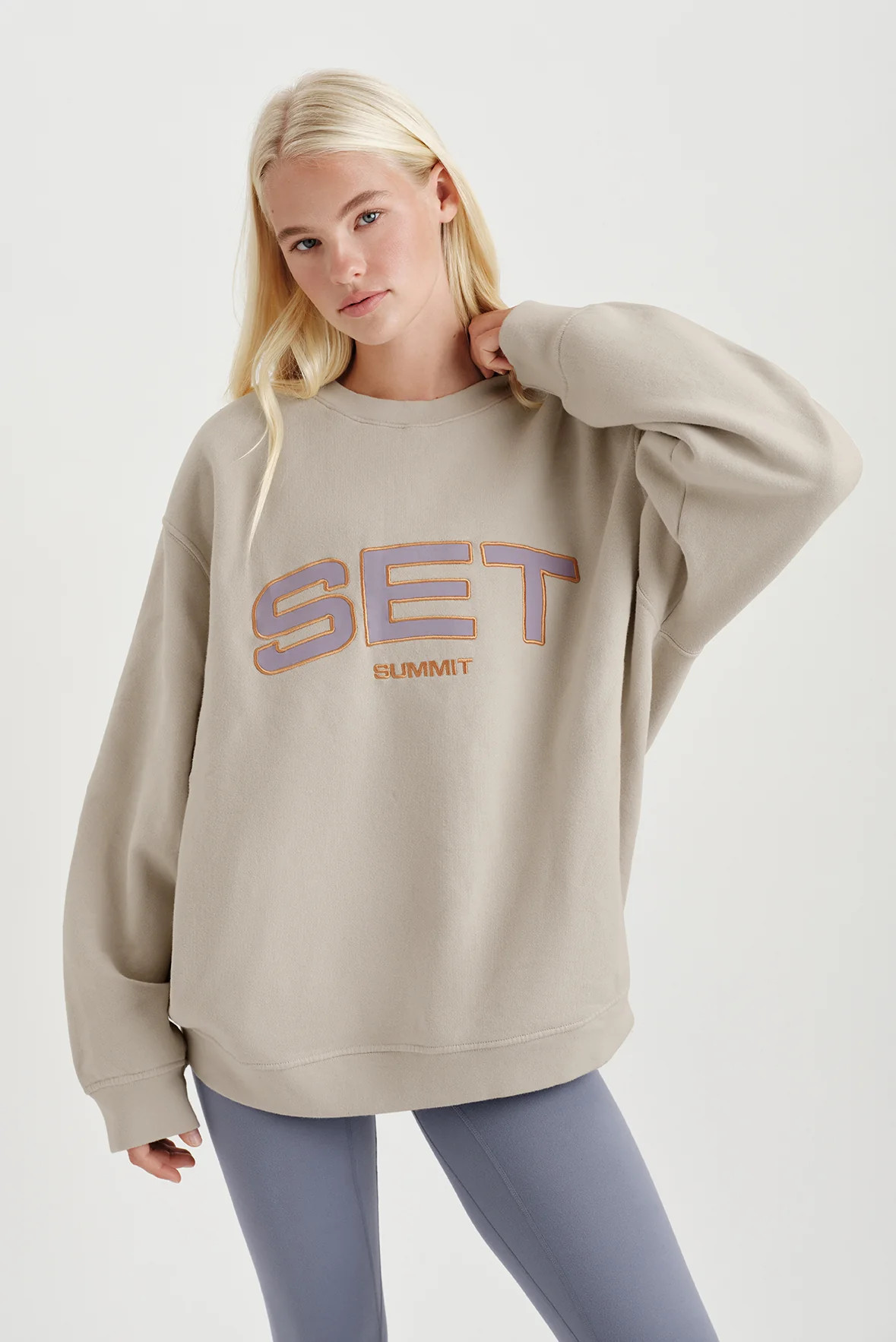 MIDWEIGHT SWEATS STAPLE SET SUMMIT CREWNECK - ANDES | SET Active