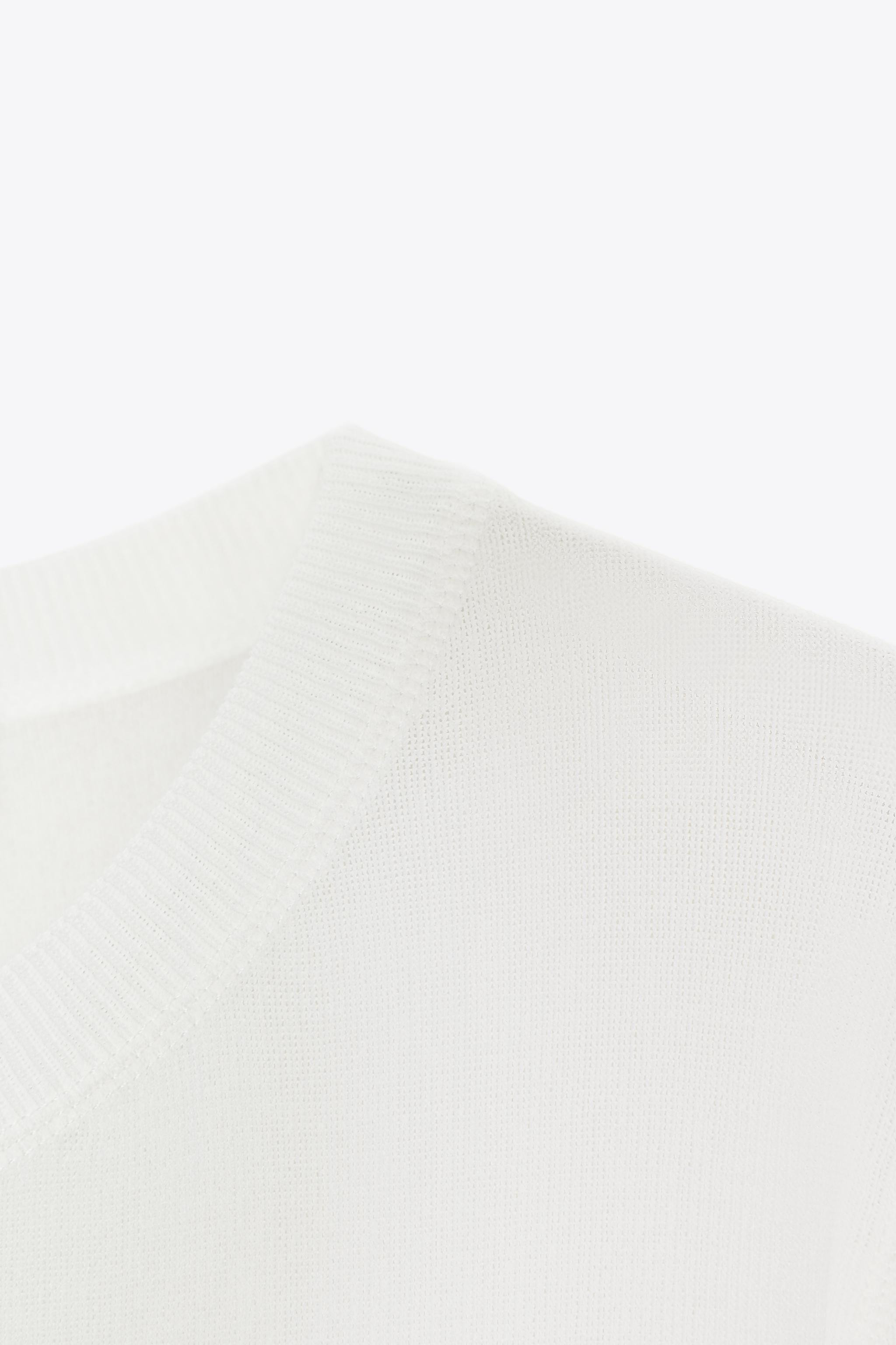 SHORT SLEEVE KNIT TOP | Zara US