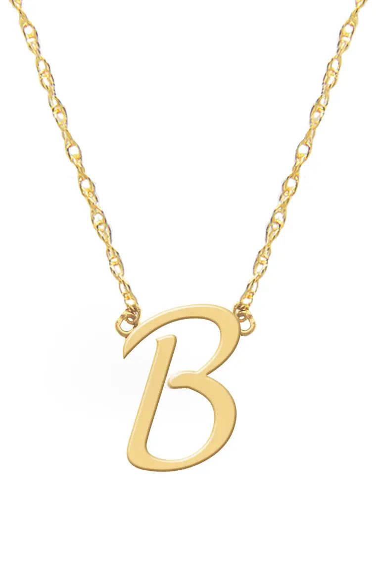 Script Initial Pendant Necklace | Nordstrom