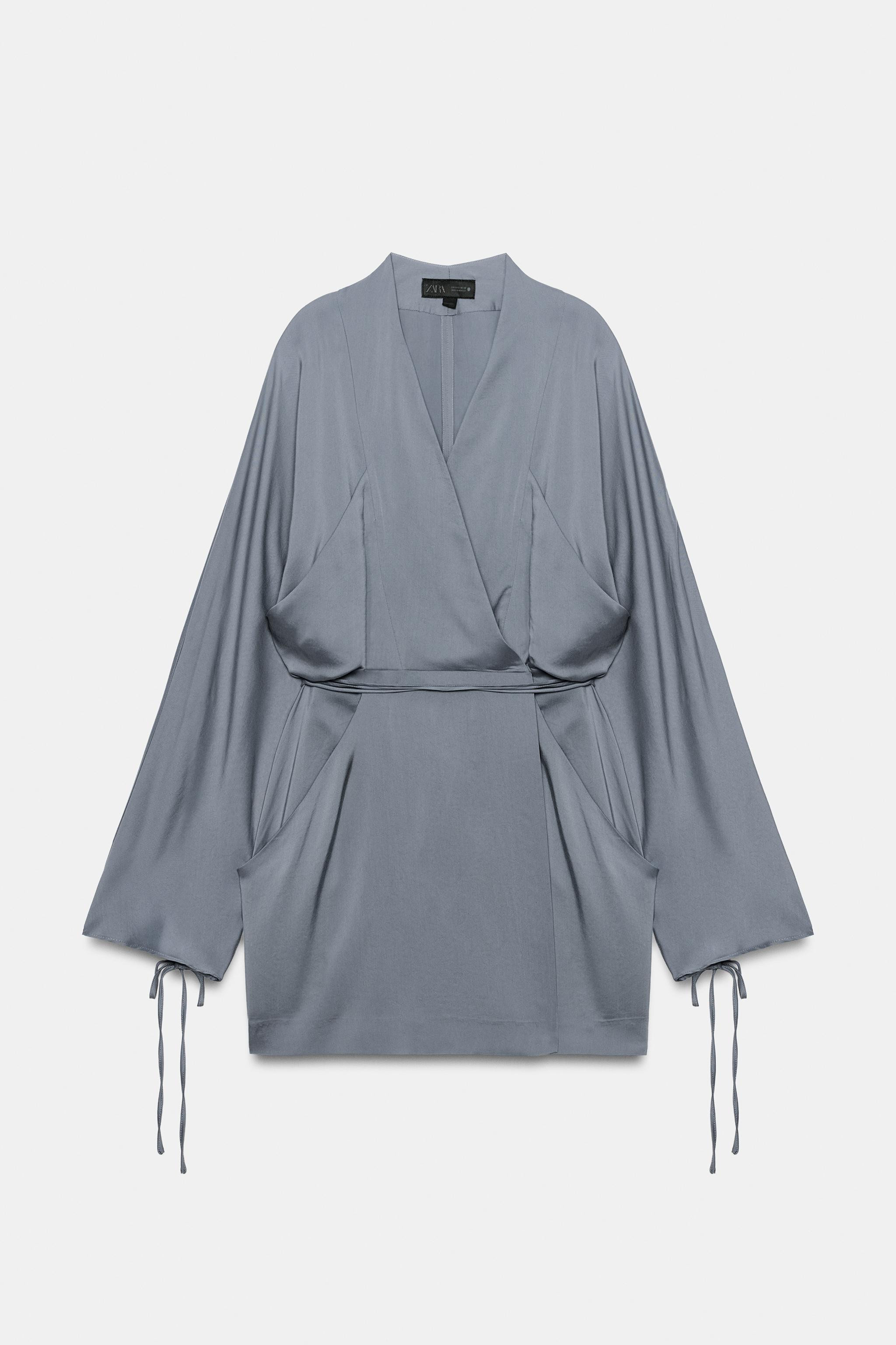 ZW COLLECTION SHORT WRAP DRESS | Zara US