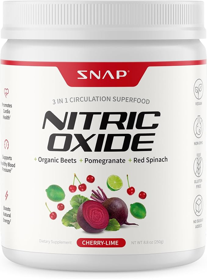 Snap Supplements Organic Beet Root Powder Nitric Oxide Supplements for Men & Women with Pomegrana... | Amazon (US)