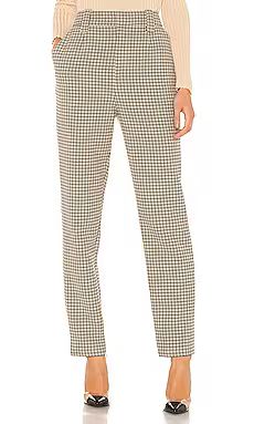 L'Academie The Olivette Pant in Taupe Plaid from Revolve.com | Revolve Clothing (Global)