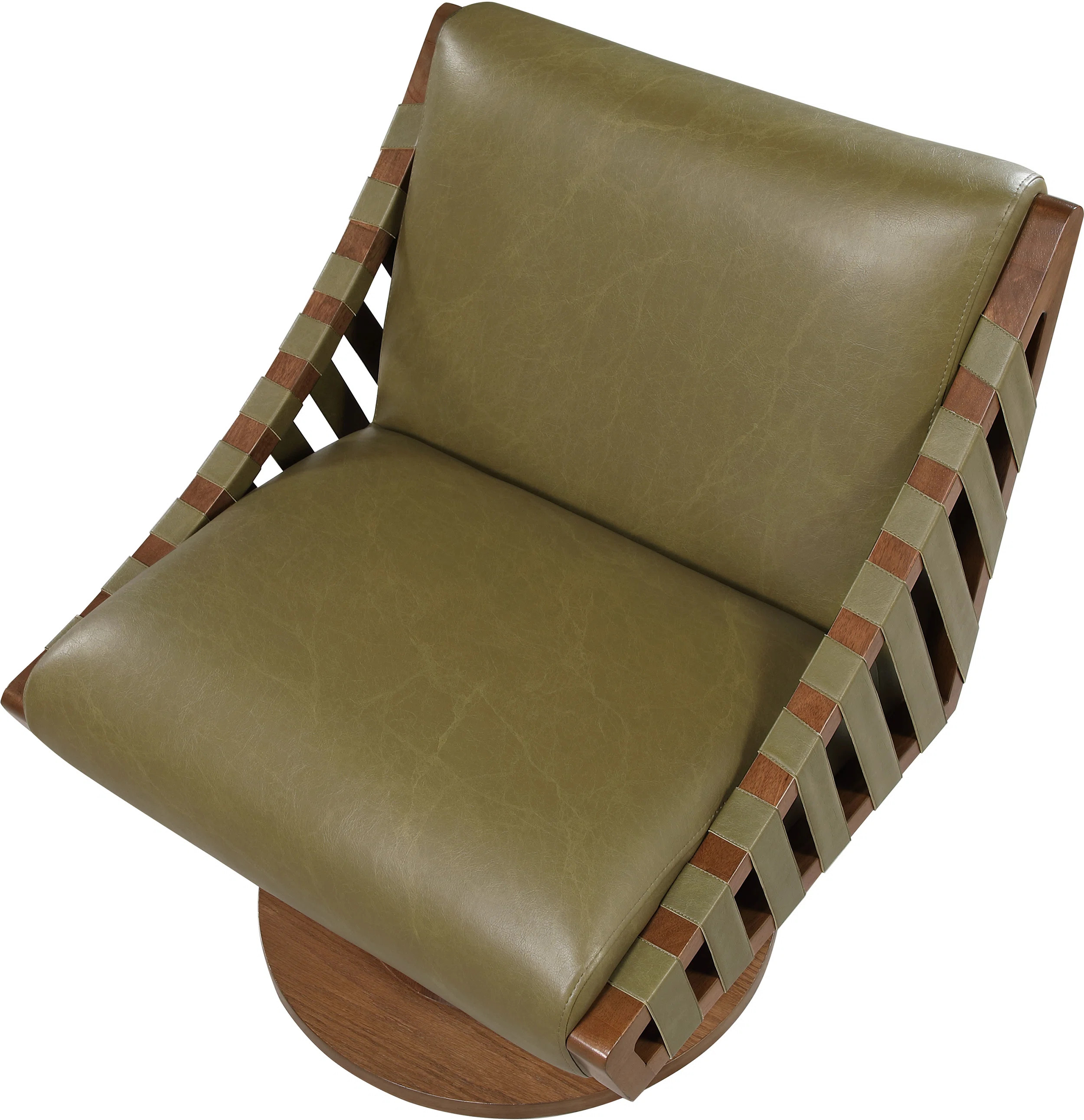 Quinton Vegan Leather Swivel Accent Chair | Wayfair North America