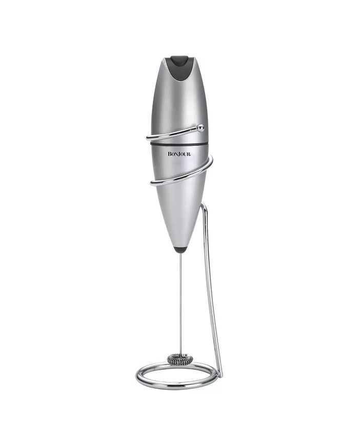 Bonjour Stainless Steel Hand-Held Battery-Operated Beverage Whisk & Milk Frother & Reviews - Smal... | Macys (US)