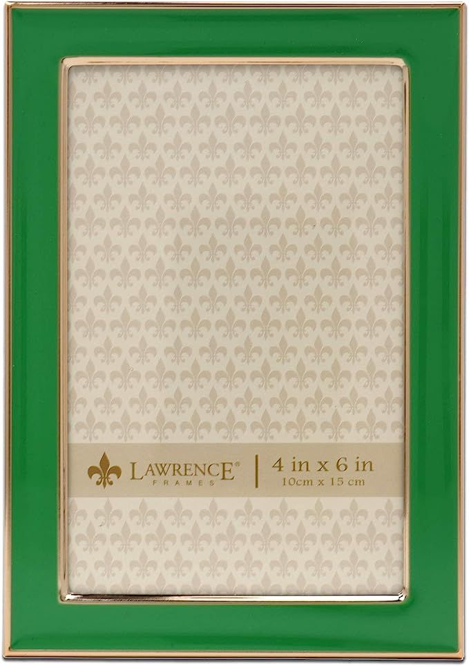Lawrence Frames Polished Enamel Picture Frame, 4x6, Green | Amazon (US)