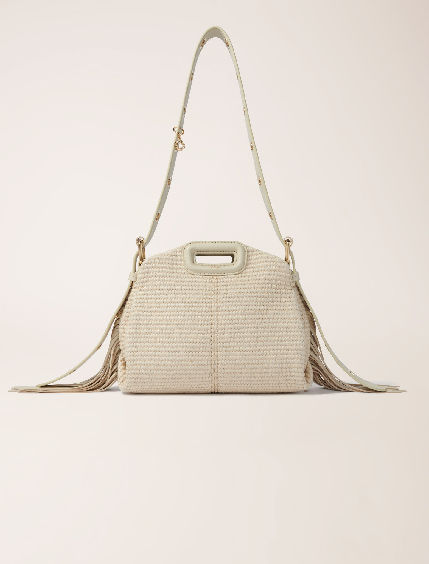 Raffia effect Miss M Mini bag Natural for Women | Maje | Maje US