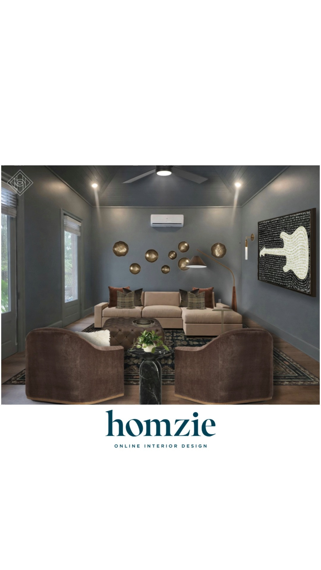 Moody living room design featuring sectional sofa, sloped armchairs, accent pillows, pillow inserts, rug, rug pad, decor, etc.

#LTKHome #LTKFinds #LTKFavorites #HomeStyleDaily 

 #LTKHome
