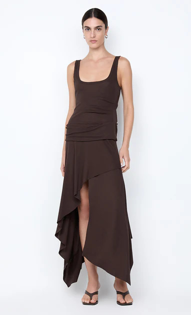 EMERSON TANK DRESS - DARK CHOCOLATE | Bec & Bridge (Global)