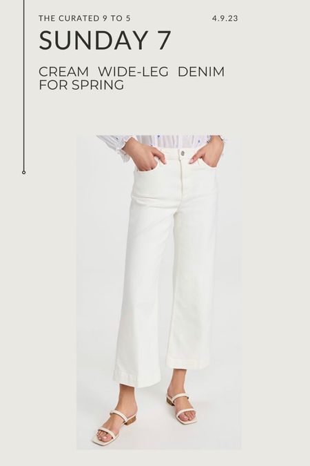 Sunday 7, cream wide leg denim, white jeans, spring must-have, Shopbop

#LTKcurves #LTKSeasonal #LTKstyletip