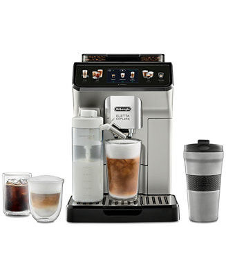 De'Longhi Eletta Explore Automatic Espresso Machine with Cold Brew - Macy's | Macy's
