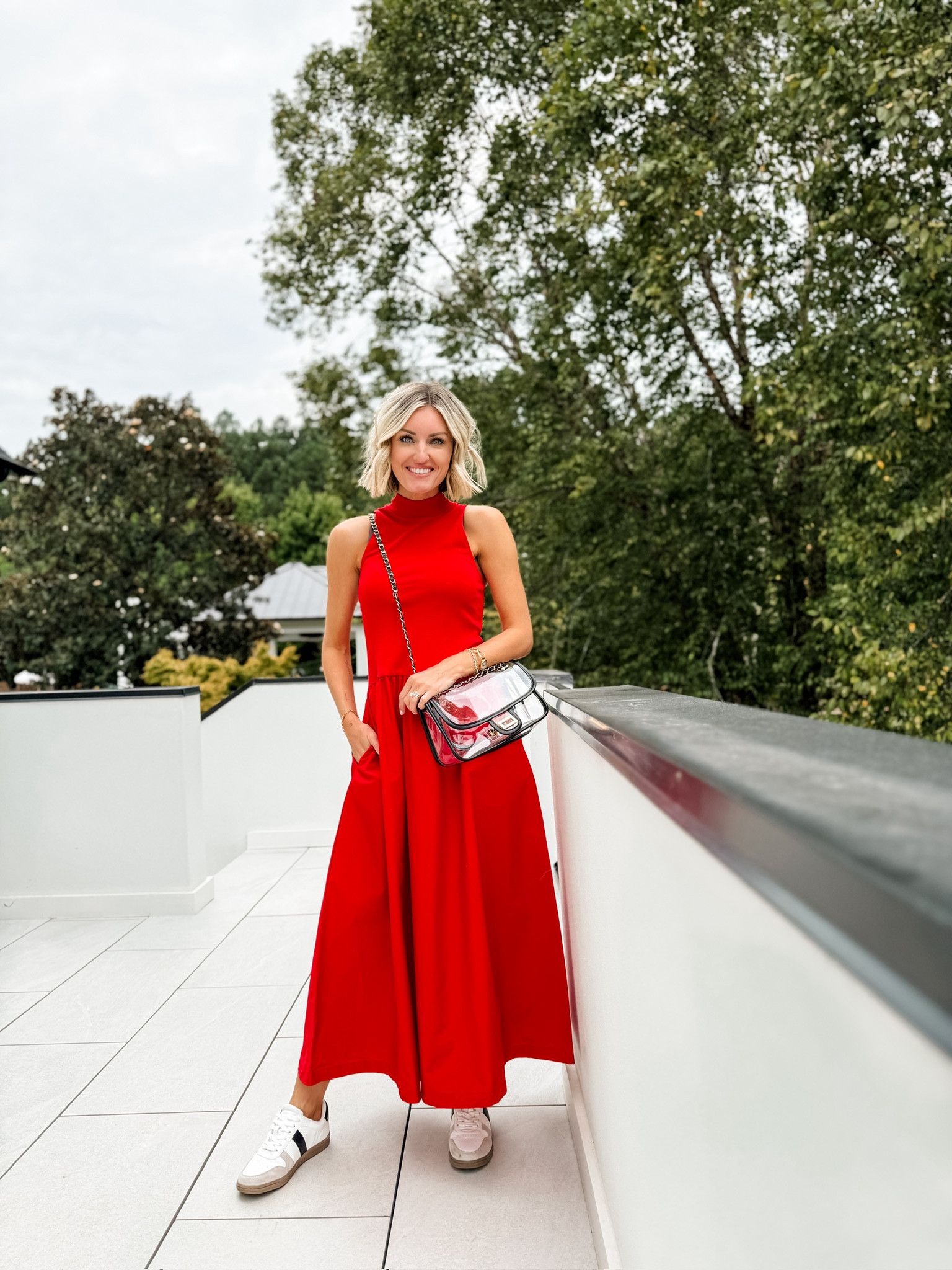 This red dress! 😍 Great for game day! Wearing XS!

Loverly Grey, Target finds, clear purse, red dress, drop waist dress, sneakers, game day outfits 

#LTKSeasonal #LTKStyleTip #LTKFindsUnder50
