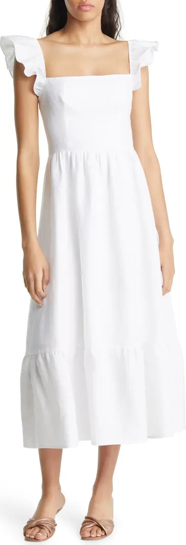 Lucila Ruffle Linen Dress | Nordstrom