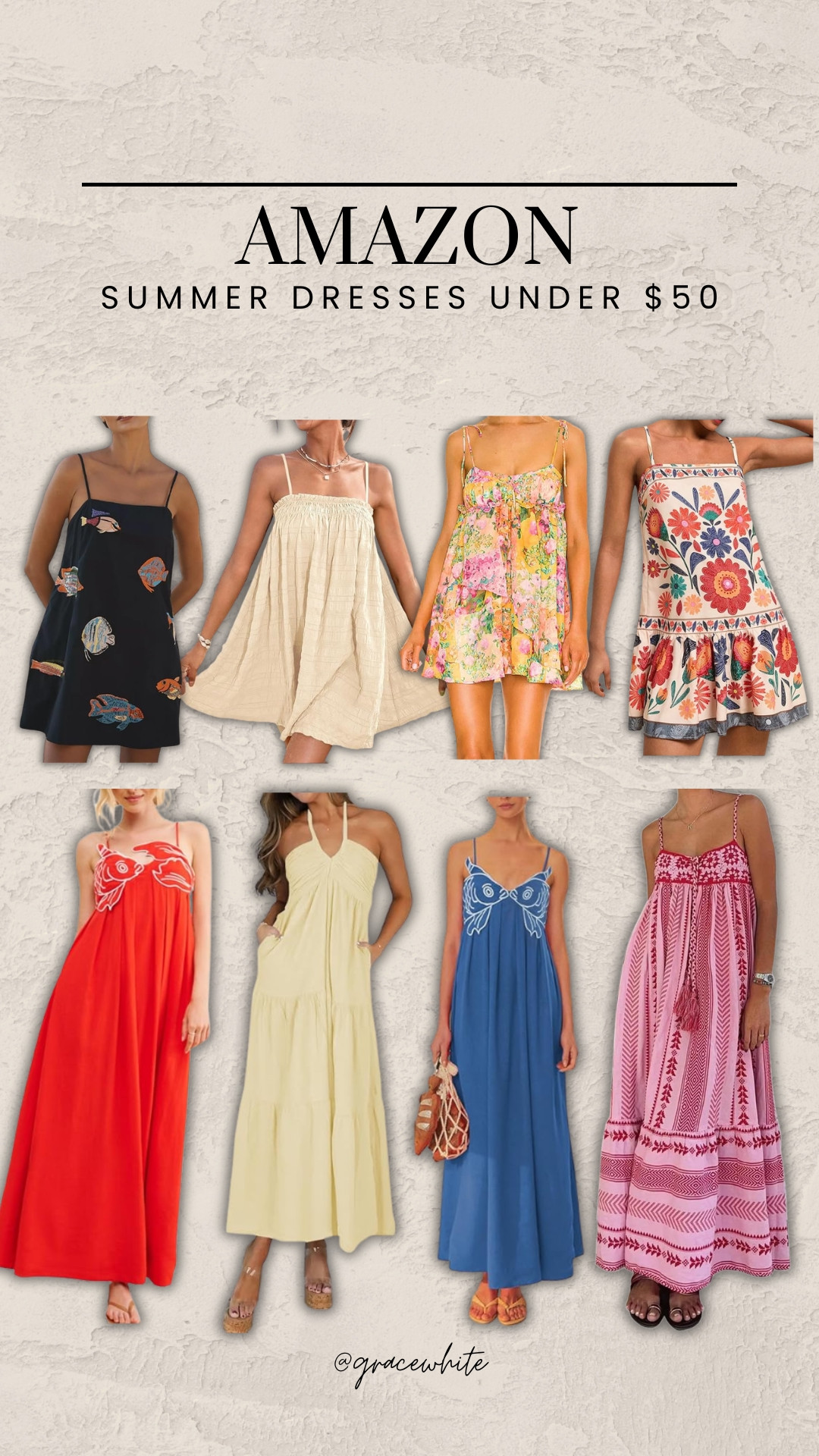 Summer styles to slay this season! 

amazon dresses, summer dresses, boho dresses, floral dresses, beach dresses, vacation dresses, flowy dresses, sleeveless dresses, Grace White 

 #LTKootd #LTKSeasonal #LTKTravel