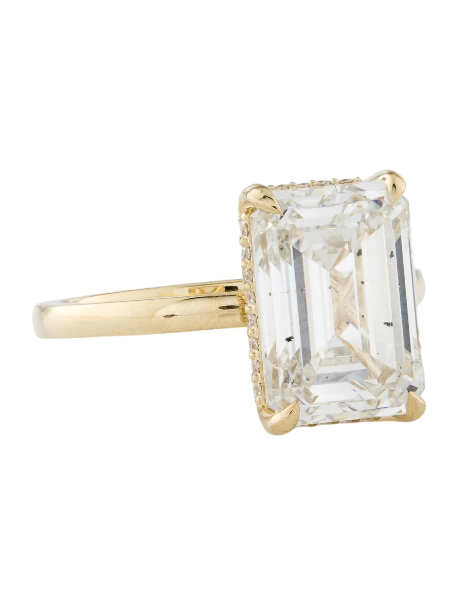 Engagement Ring 5.02ct Lab-Grown Diamond Hidden Halo Engagement Ring - Engagement Ring, Rings - ... | The RealReal