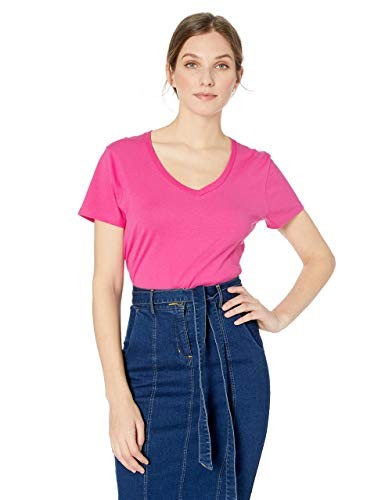 Hanes Women's Short Sleeve Nano-T V-Neck Tee | Amazon (US)