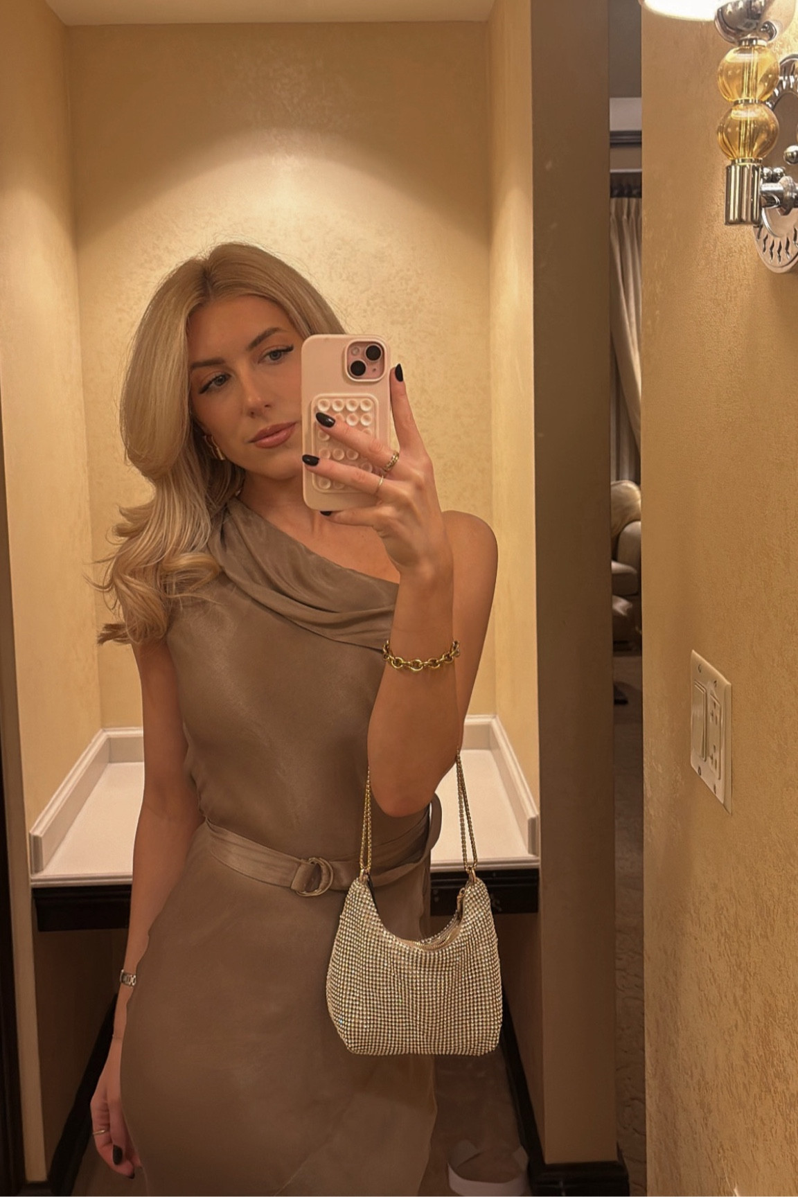 Bag is sold out Mango, but they have awesome small bags! Obsessed with this dress 

#LTKWedding #LTKSeasonal #LTKHoliday