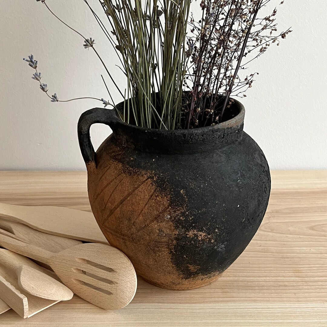 Ancient Clay Pot Antique Clay Vessel Rustic Ceramic Bowl - Etsy | Etsy (US)