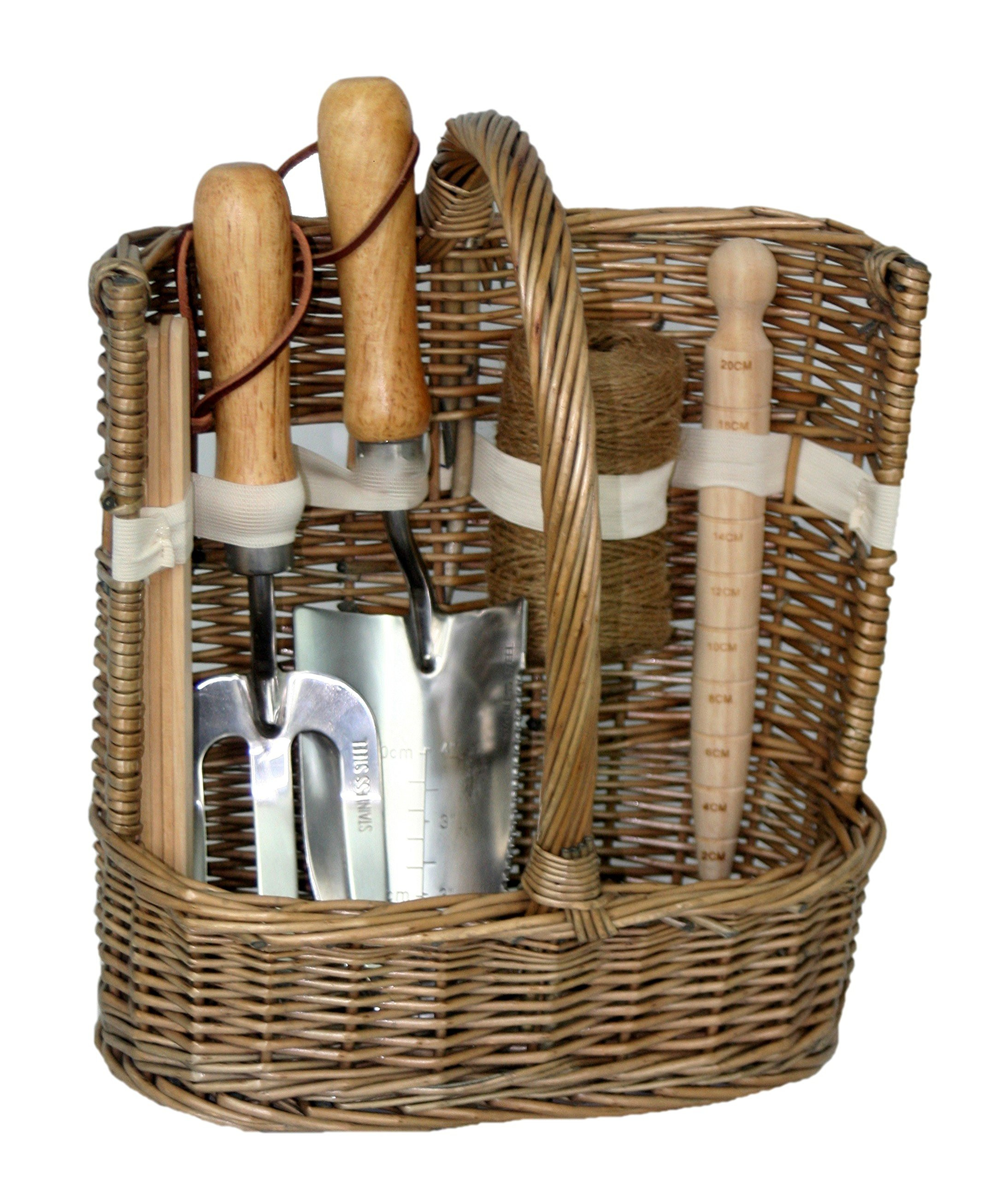 Willow Direct G020 Antique Wash Deluxe Garden Trug Tool Basket, Brown,36 x 23 x 43cm | Amazon (UK)