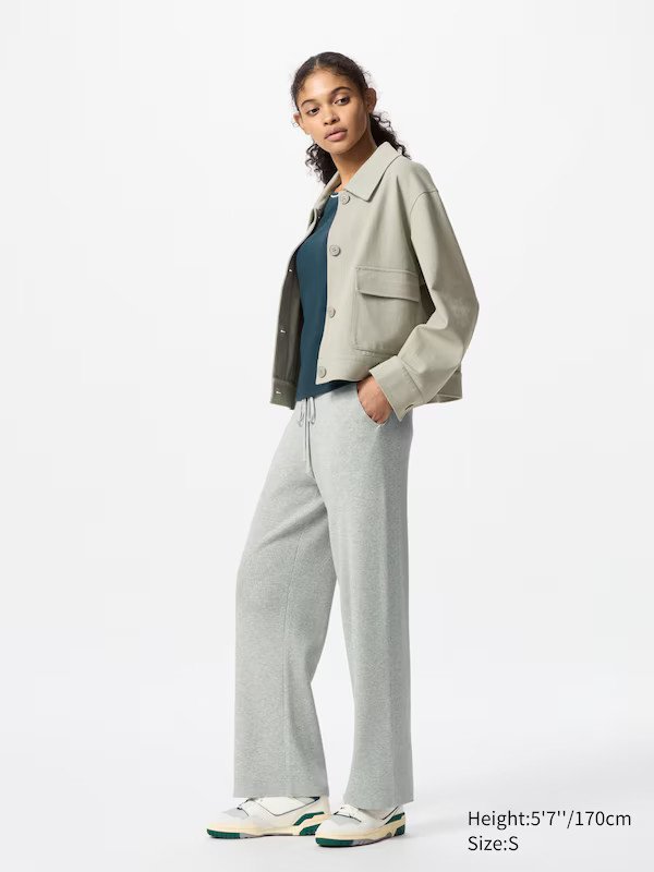 Washable Ribbed Knit Pants | UNIQLO (US)