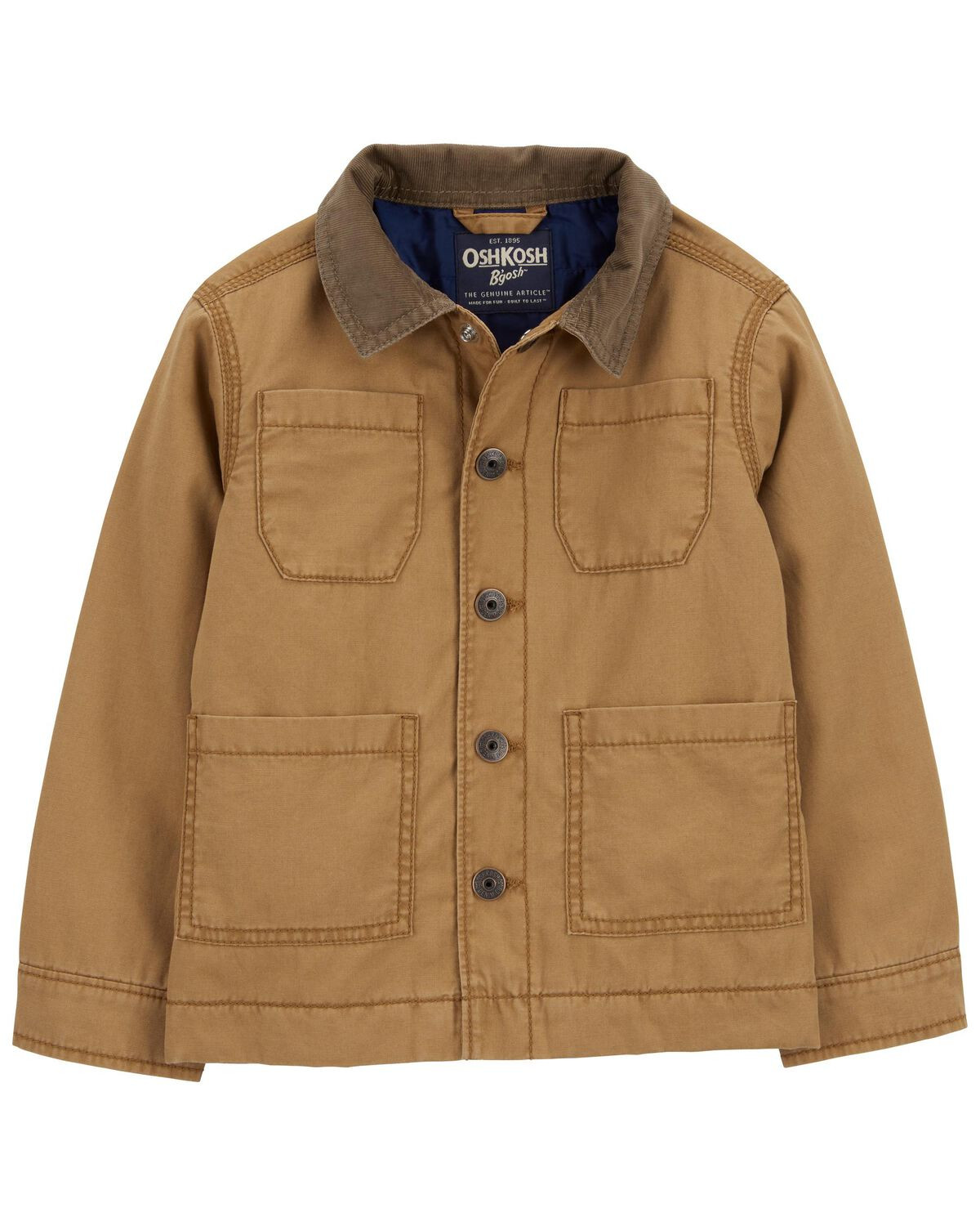 Toddler Button-Front Barn Jacket - OshKosh | Carter's | Carter's Inc