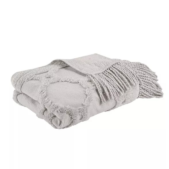 50"x60" Hannah Cotton Tufted Throw Blanket | Target