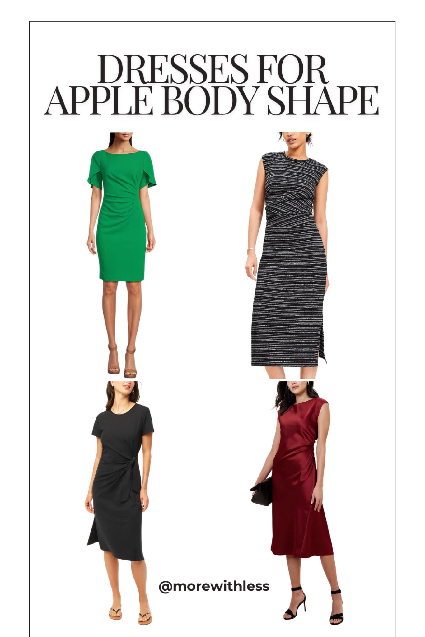 Get these most flattering dresses for apple body shapes, perfect for summer outfits or for your travel wardrobe!

#applebodyshape #summeroutfit #vacayoutfit #womenover50 #womenover40 #trabeloutfit #curves

#LTKSeasonal #LTKTravel #LTKOver40