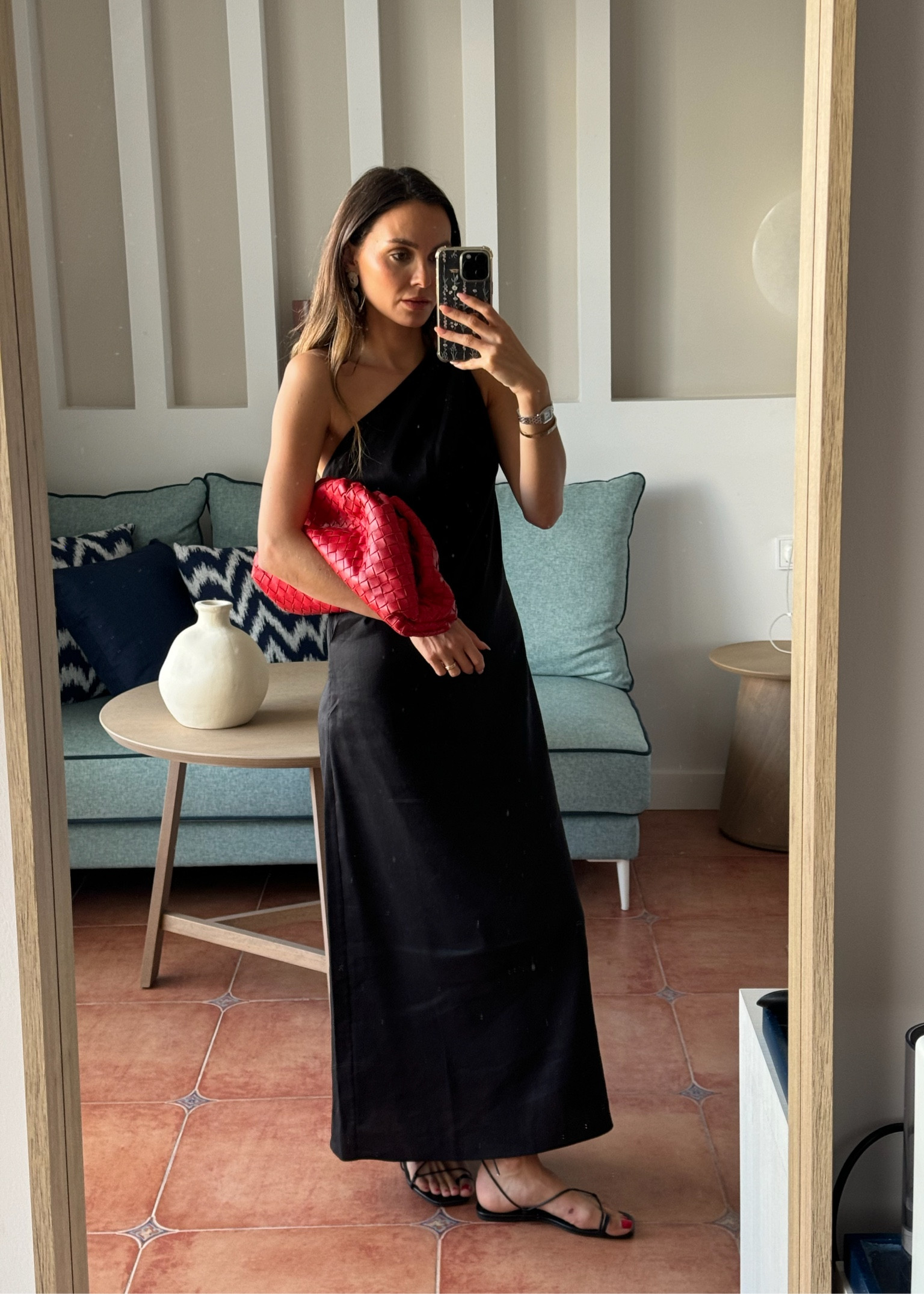 Massimo dutti, Bottega veneta, Warehouse fashion, Mango, summer outfit, holiday outfit, one shoulder dress, linen dress, black maxi dress, woven clutch, strappy sandals, summer outfits, holiday outfits 

#LTKeurope #LTKstyletip #LTKsummer