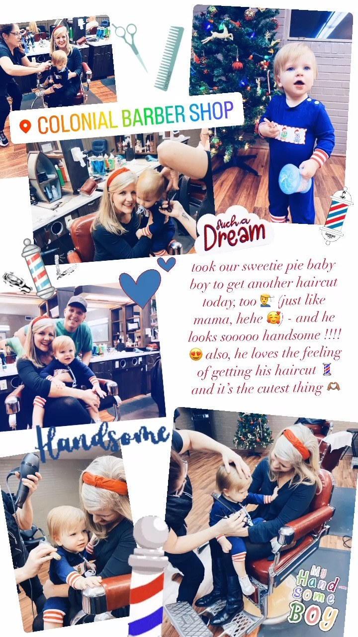 took our sweetie pie baby boy to get another haircut today, too 💇‍♂️ (just like mama, hehe 🥰) - and he looks sooooo handsome !!!! 😍 also, he loves the feeling of getting his haircut 💈and it’s the cutest thing 🫶🏽

#LTKbaby #LTKSeasonal #LTKfamily