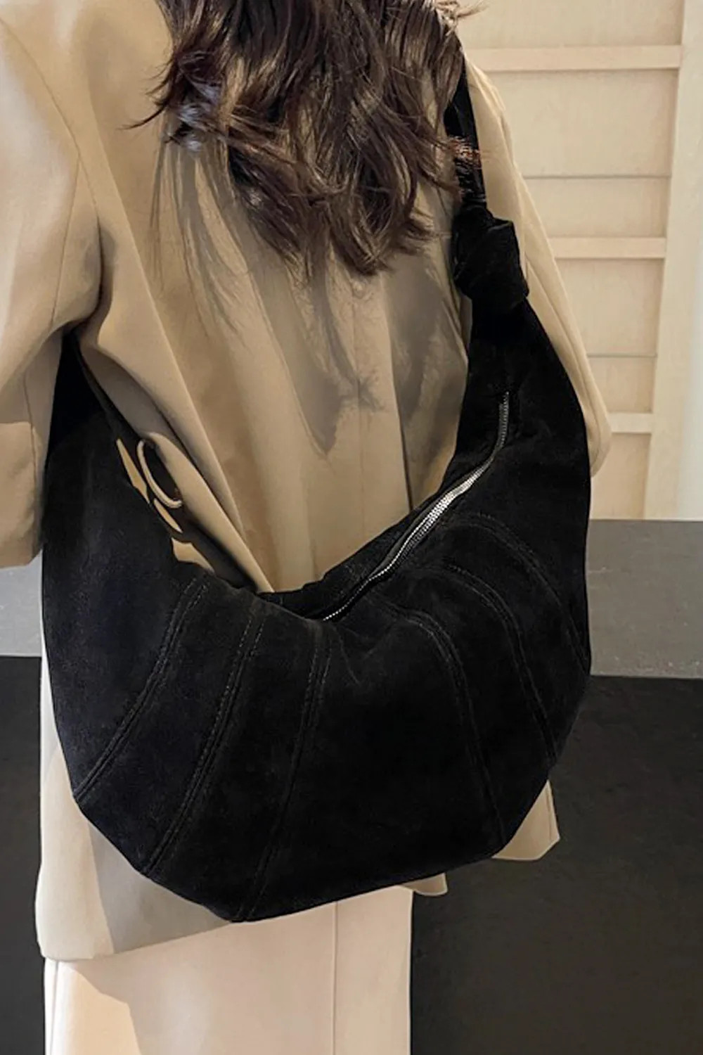 'Claud' Crescent Baguette Crossbody Shoulder Bag | Boohoo.com (UK & IE)