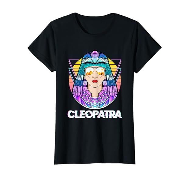 Cleopatra Ancient Egyptian Mythology Egypt God Retro Vintage T-Shirt | Amazon (US)