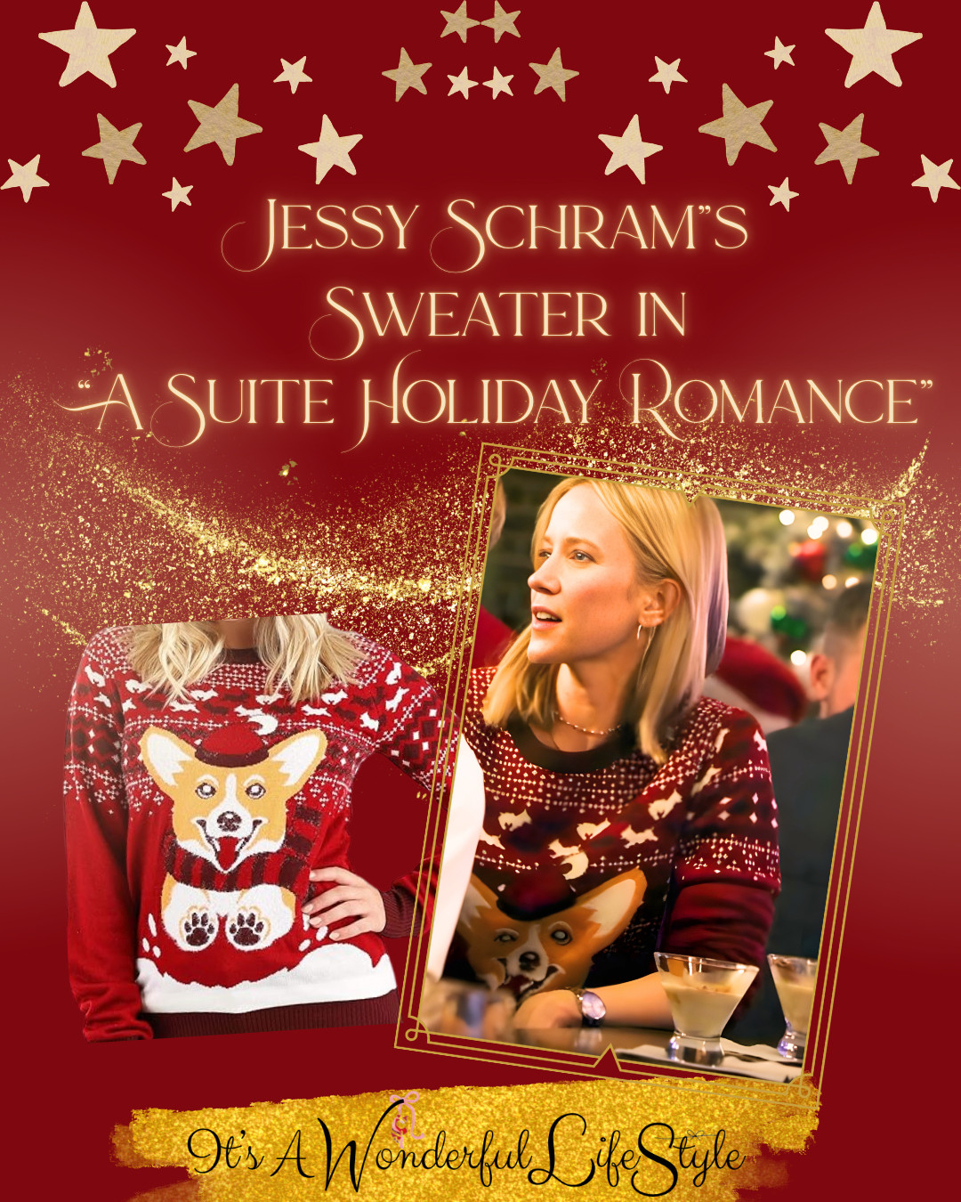 Get Jesse Schram's Very Corgi Christmas Sweater seen in "A Suite Holiday Romance"
 

 #LTKHoliday #LTKSeasonal #LTKFindsUnder50