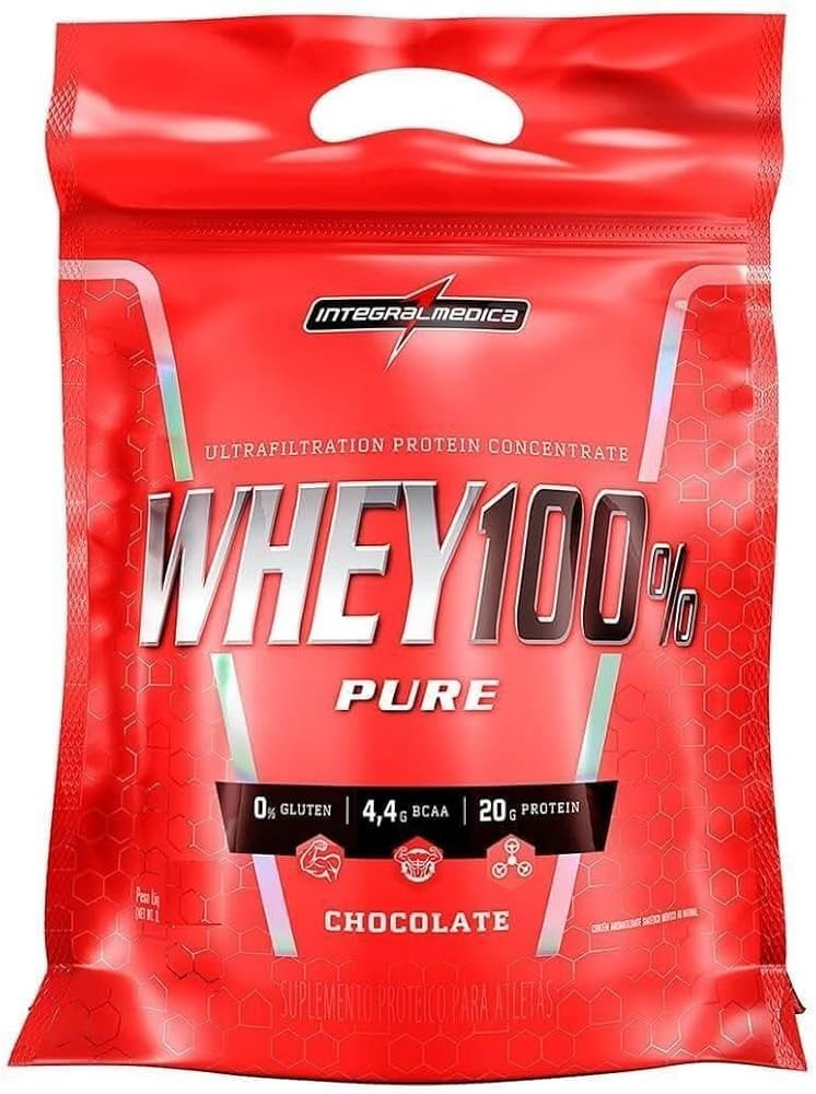 Whey 100% Pure 900g Pouch Integralmedica - Chocolate | Amazon (BR)