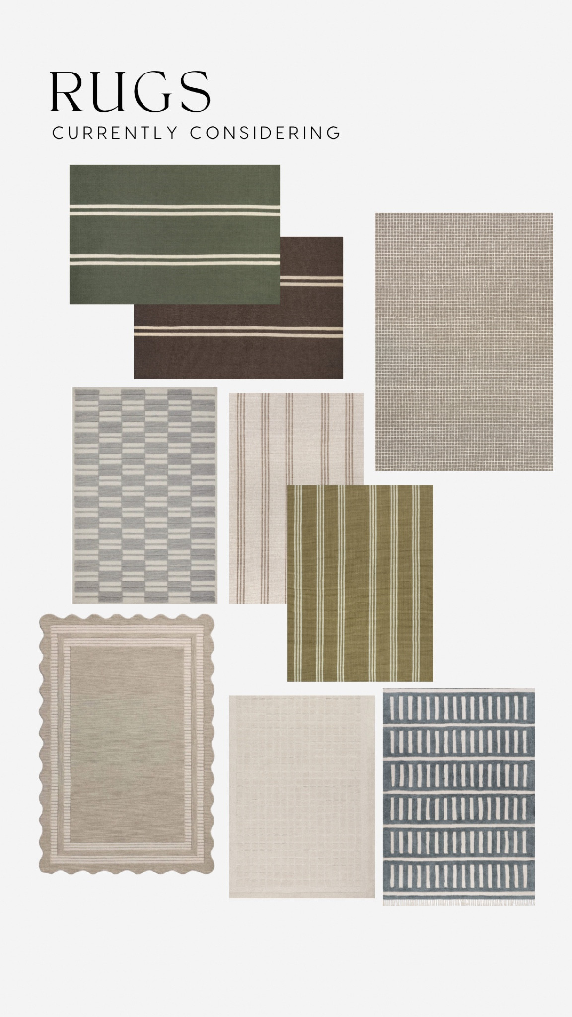 So ready for my house to feel more cozy, and I know what’s missing are rugs…it’s just they’re so hard for me to commit to! These are the ones I’m currently considering! 

#LTKStyleTip #LTKSaleAlert #LTKHome