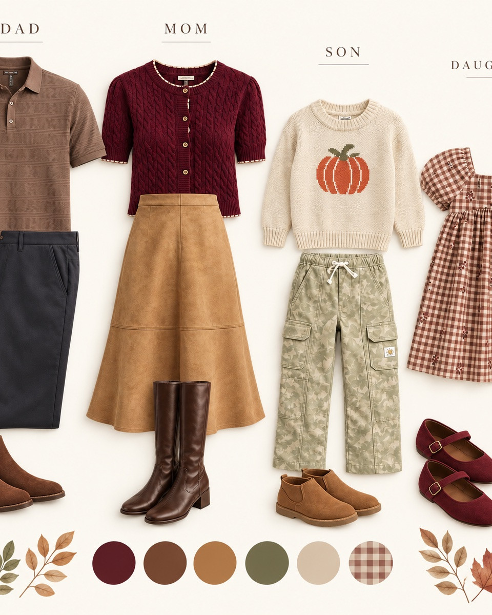 The perfect fall family outfits! 
￼
