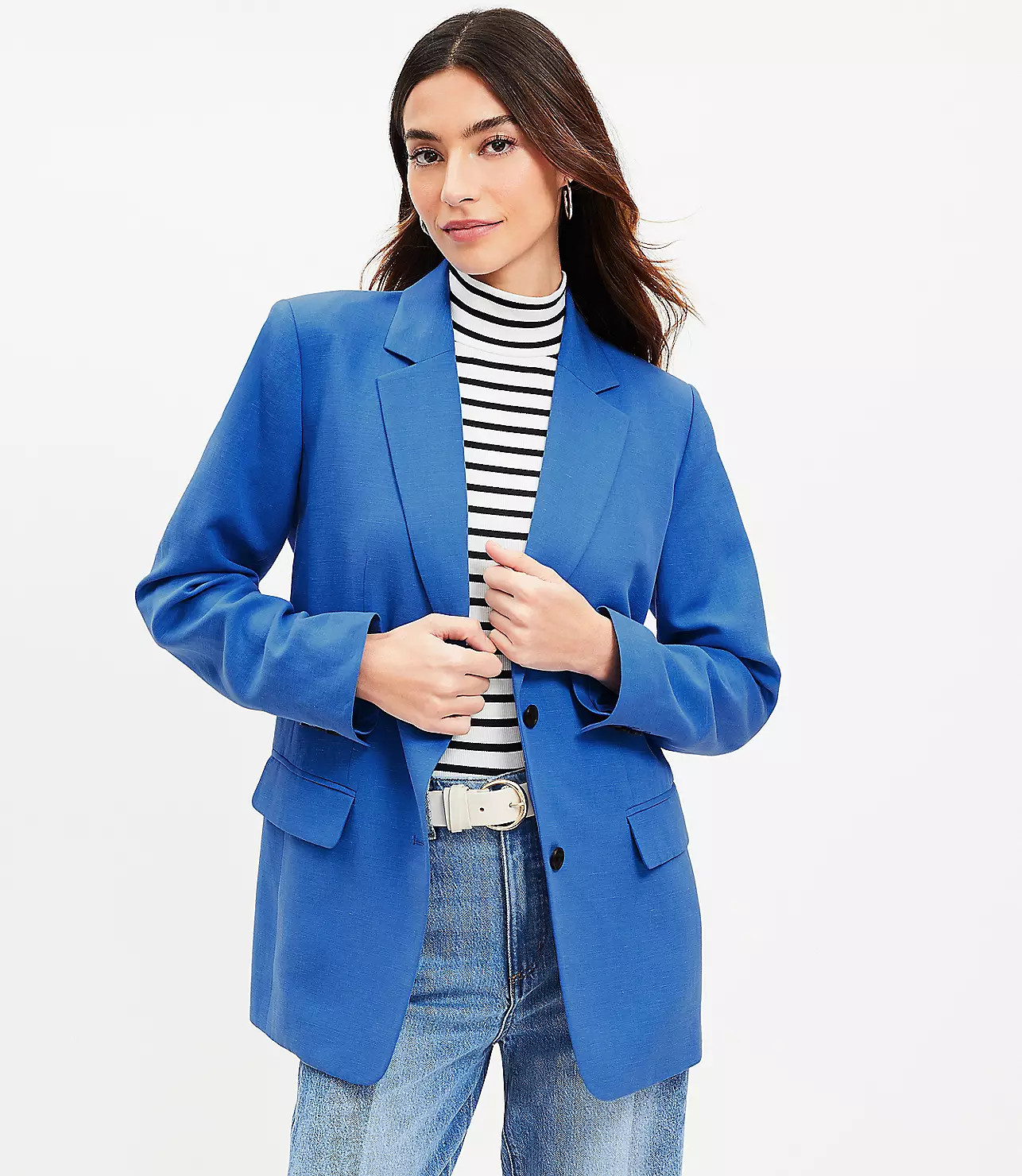 Fluid Two Button Modern Blazer | LOFT