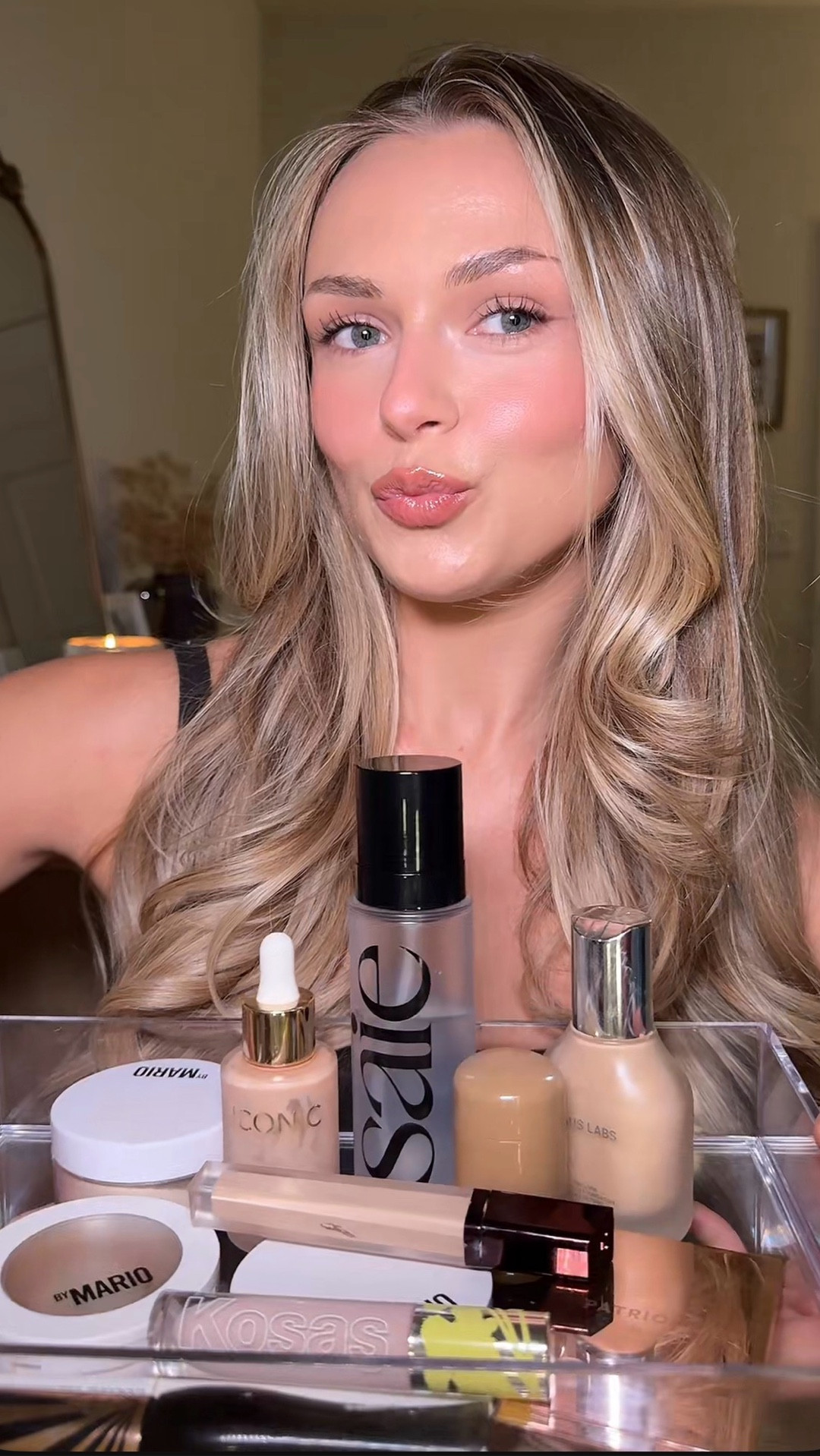 Full face using my top 10 makeup complexion products for my acne prone sensitive skin ♥️ #acneproneskin #newmakeup 