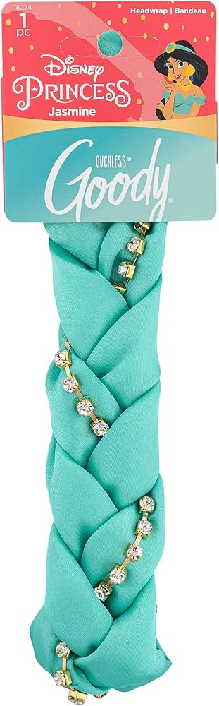 GOODY Ouchless Braided Headband For All Hair Types - Disney Princess, Jasmine - Comfort Fit for A... | Amazon (US)