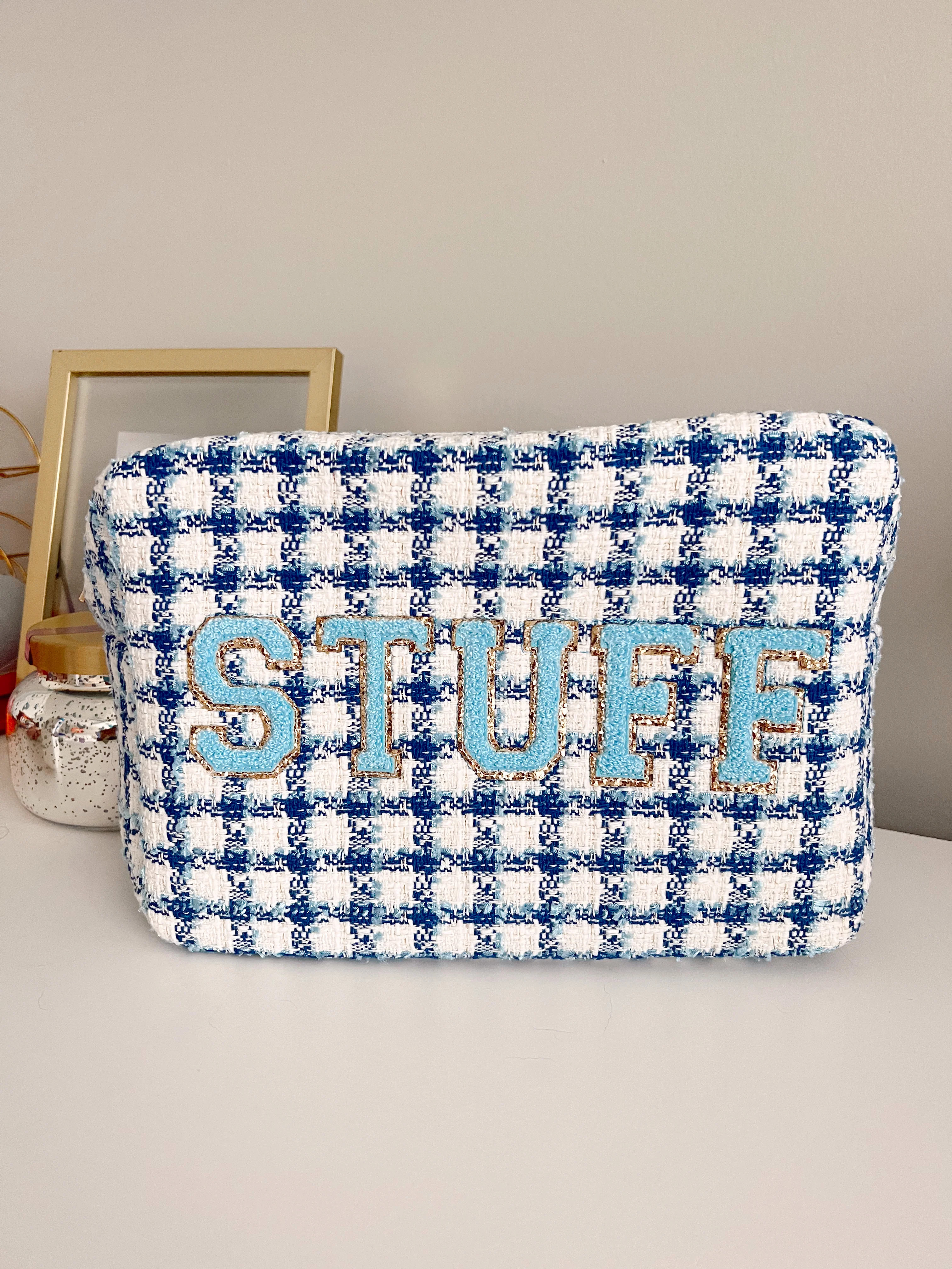 Stuff XL Bag - Royal Blue Plaid | KenzKustomz